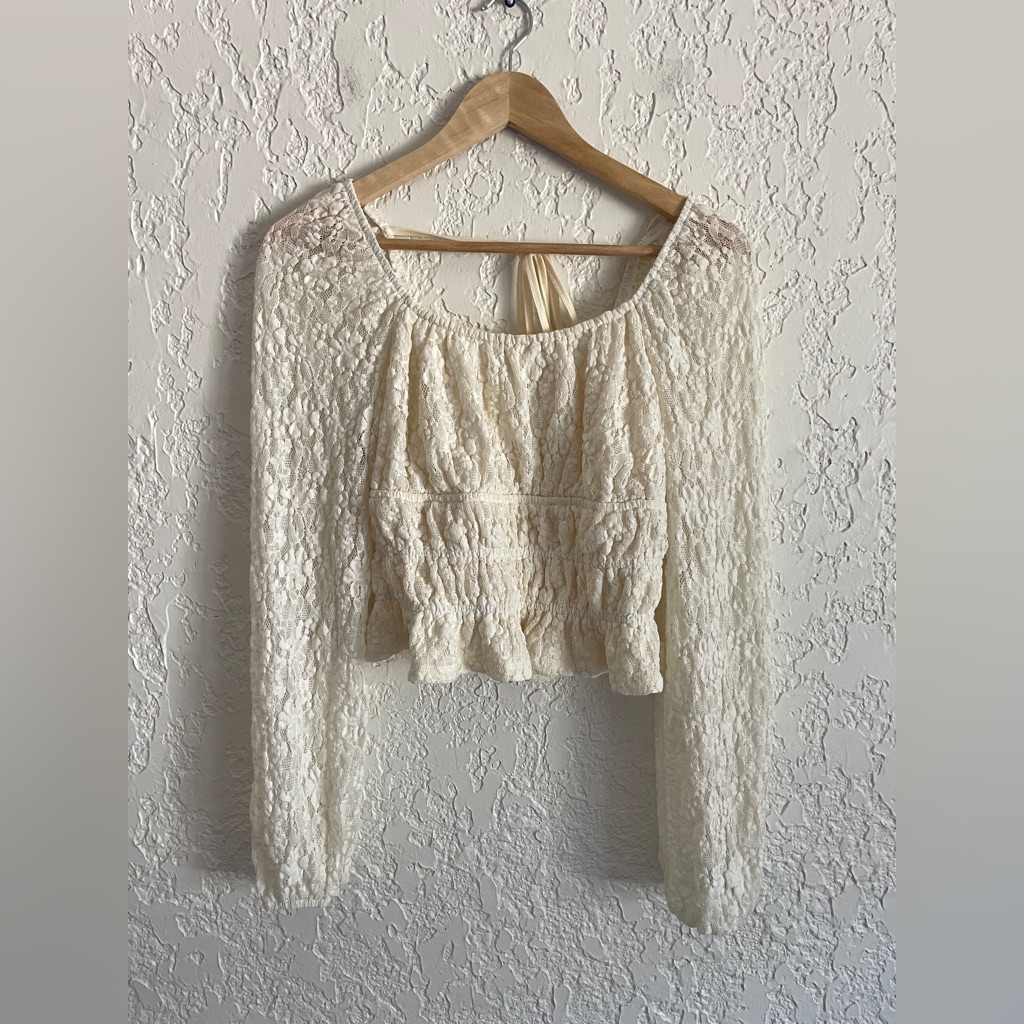 Vintage Y2k Coquette Fairly Lace Babydoll Top